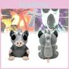 Roblox Doors The Content Gray Mouse Pig Plush Toy Animal Gift Room Decoration
