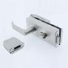 10-15mm Glass Door Lock Stainless Steel Sliding Handle Door Lock for Glass Office Bathroom Bedroom Balcony Home Security 1Pcs
