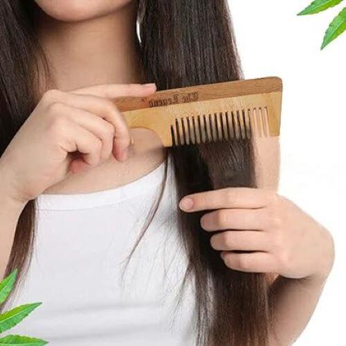 RSINC Handle Neem Wood Comb Handmade | Reduce Hairfall and Dandruff | For Unisex B0D1C4XBX8