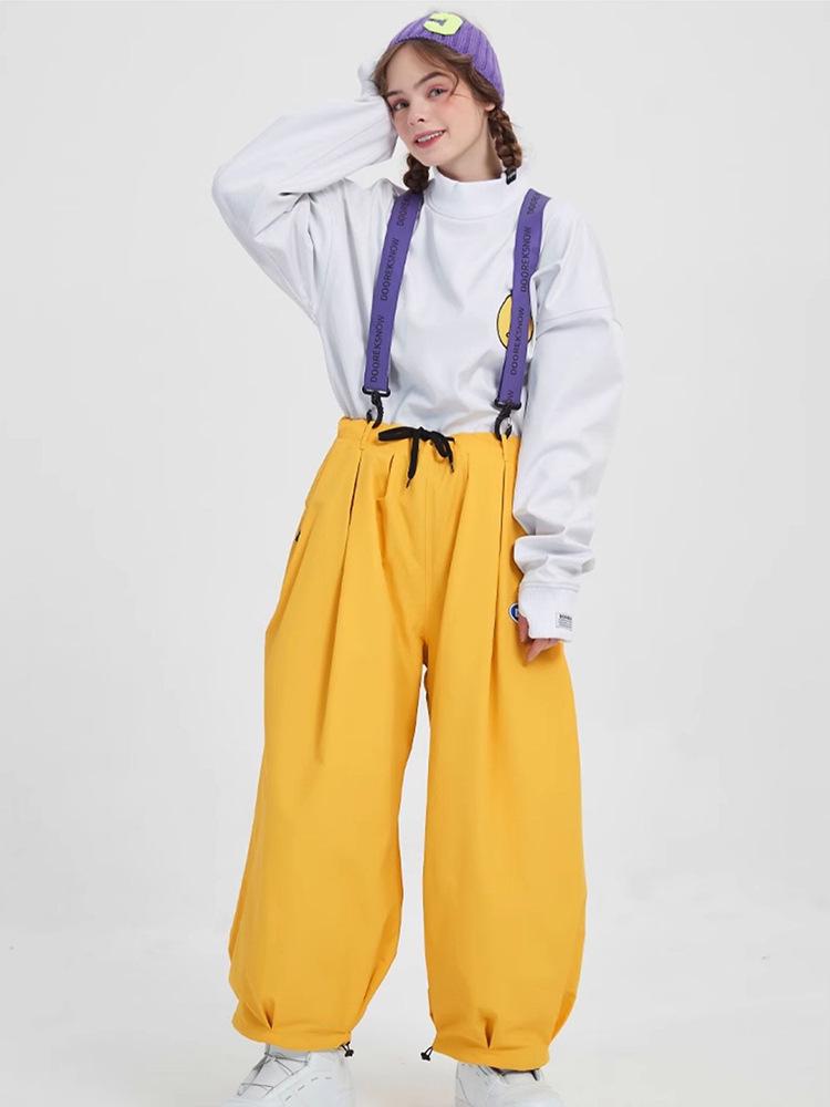 

Унисекс Ретро Водонепроницаемые Лыжные Штаны - Ветрозащитные, Износостойкие, Теплая Снежная Экипировка One Size розовый