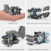 Amateur Radio Key Morse Code Practice Machine Radio HAM Transmitting Telegraph Double Paddle Morse Code Key Aluminum Body 3 Neodymium Magnet Base for