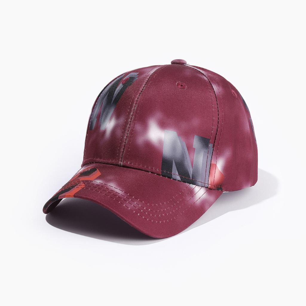 Dyed Graffiti Letter Print Baseball Cap, with Rich Colors, Suitable for Both Men and Women, Featuring a Street Hip-Hop .