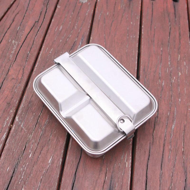 

Portable Stainless Steel Camping Lunch Box Set 22cm * 17cm * 7cm
