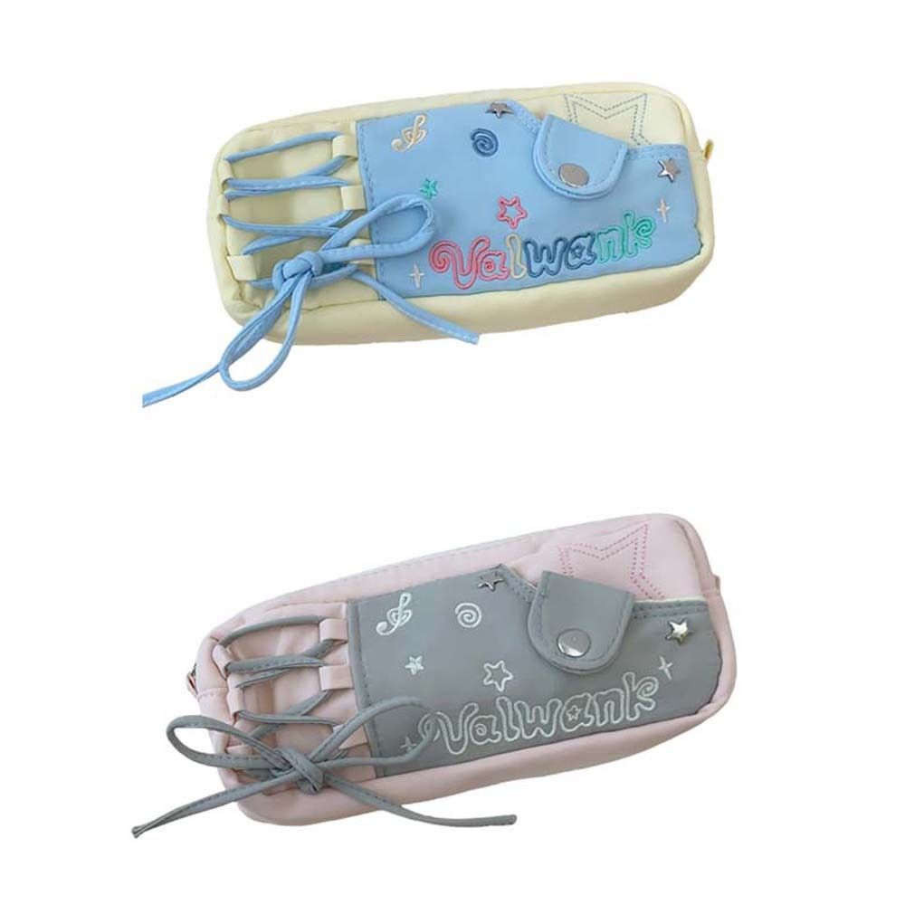 Pencil Case Large Ins Pen Bag Desktop Storage Cartoon Pencil Bag Korean Stationery Bag  School