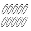50Pcs Power Fishing Clip Fast Snaps Speed Clip Fishing Clip Connectors Stainless Steel Fast Change Connector