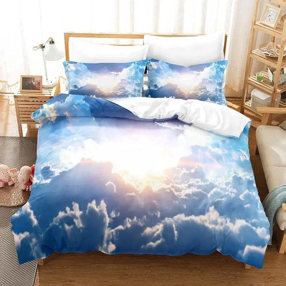Comfortable Anime Print Duvet Cover Set With Duvet Cover And Pillowcases Single Twin Full Queen King Sizes For Adults And Kids