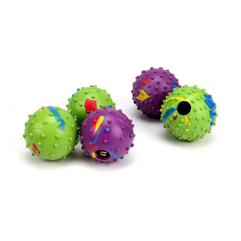 

S/for M/L Interactive Cats Toy Chirping Balls Soft Rubber Ball Kitten Puppy Toys for Indoor Pets Chirping Sound Puppy L