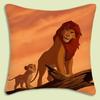 The Lion King Pillow Covers Cartoon Sofa Decorative Home Double-Sided Printing Short Plush Cute Cushion Cover