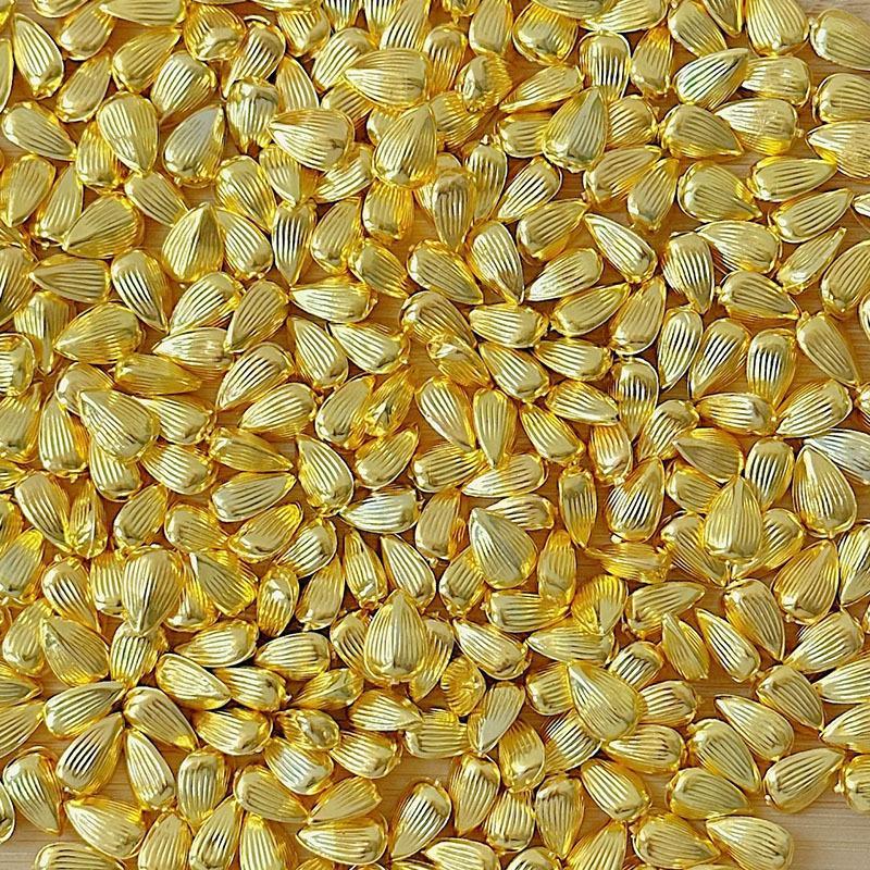 Mini Wealth Luck Charms 100PCS Gold Ingots Small Gold Dollars for DIY Craft Bag Pendant Accessory Home Living Room Decor