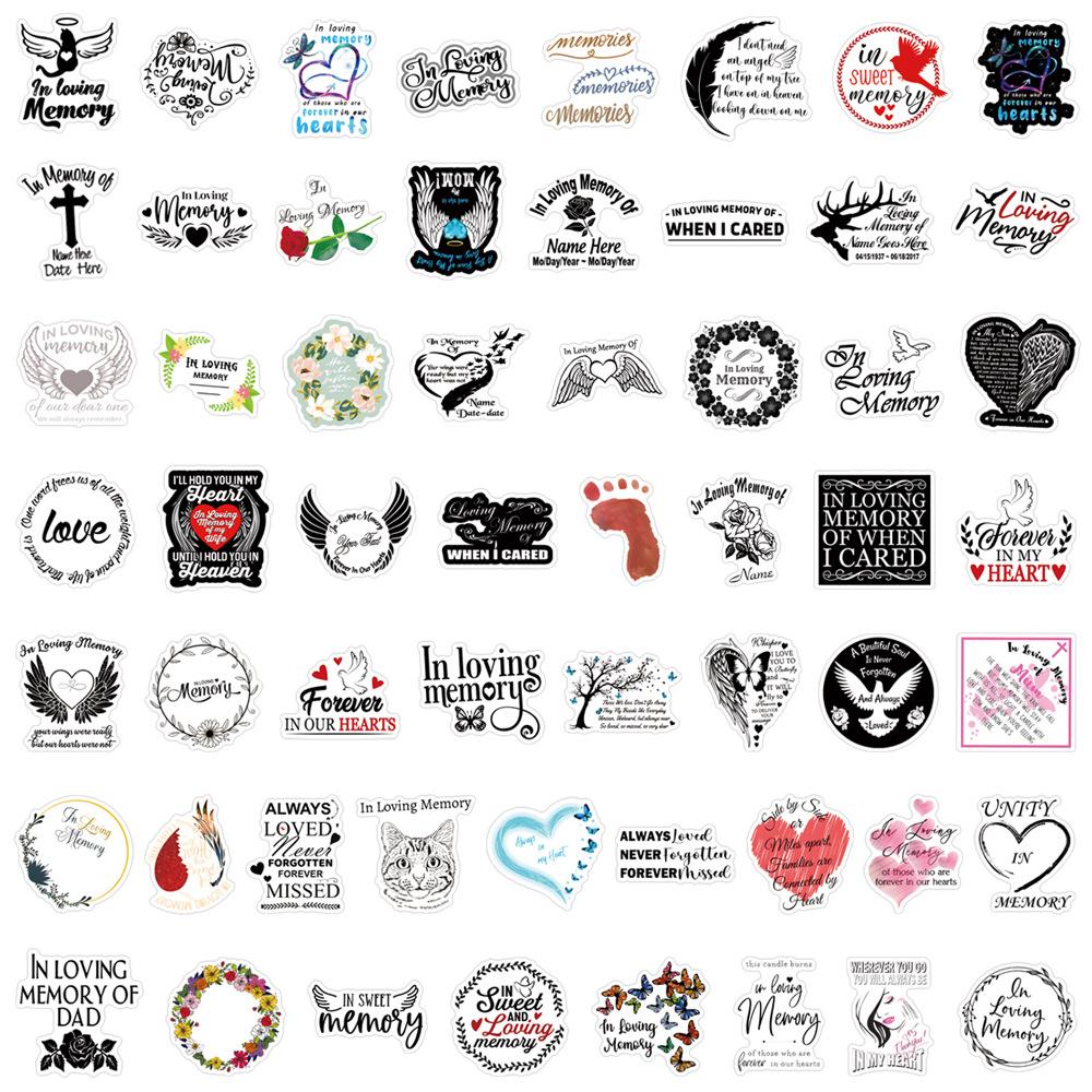 55 New Models In Loving Memory Graffiti Stickers Decorate Suitcase Scooter Stickers