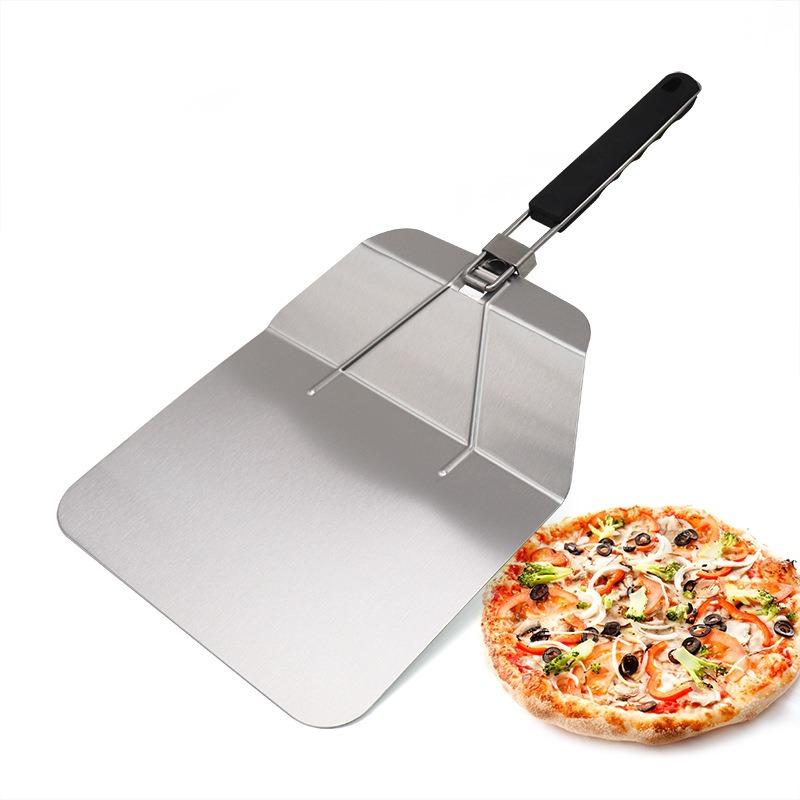 

Stainless Steel Pizza Spatula with Foldable Handle Pizza Lifter Transfer Tool Non-Stick Multi-function Kitchen Utensils светло-зеленый
