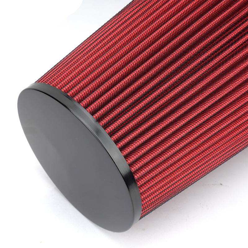 Universal High Flow Cone Air Filter 150mm 6inch for Cold Intake Pipe Racing Car Engine Air Inlet Washable Cold Air Intake Filter