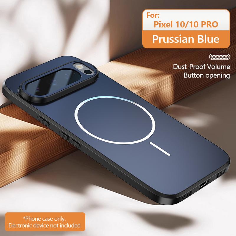 Ultrathin Metallic Paint Back For Magsafe Magnetic Phone Case For Google Pixel 10 9 8 7 A Pro XL Soft Silicone Frame Matte Cover