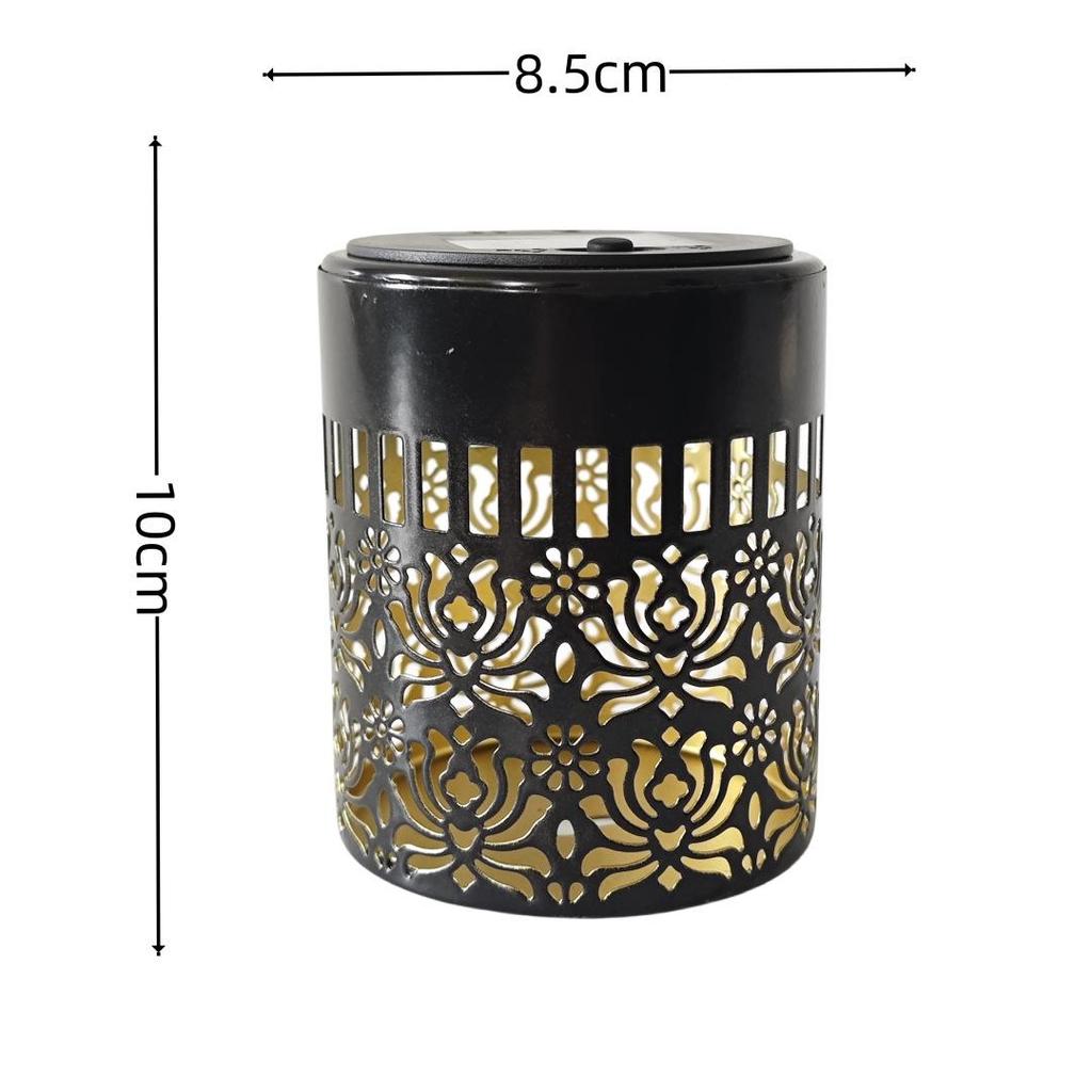 Waterproof Solar Peony Flower Wall Light - Outdoor Classical Pattern for Courtyards & Landscapes