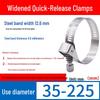 Expanded German-Style Quick-Release 304 Stainless Steel Hose Clamp