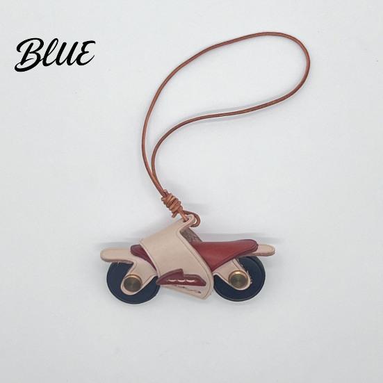 Eye-catching Bag Ornament Motorcycle Pendant Faux Leather Mini Backpack Charm