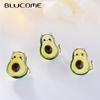Blucome Cute Cartoon Avocado Cat Anime Brooches for Women Men Collar Hijab Pins