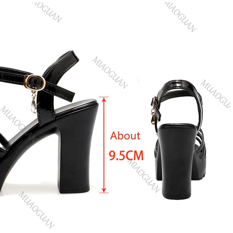 Fashion New High-heeled Sandals Summer Shoes for Women Platform Soft Leather Comfortable Heightening Women's Shoes Party Sandales Femmes