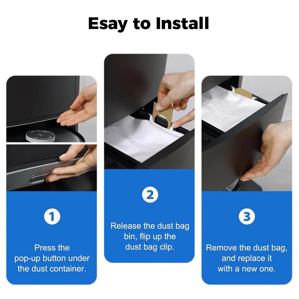 Dust Bags For Ecovacs DEEBOT N30 Omni N30 Pro Omni N30 Pro Sweeping Robot Vacuum Cleaner Spare Parts Trash Bag Home Accessories
