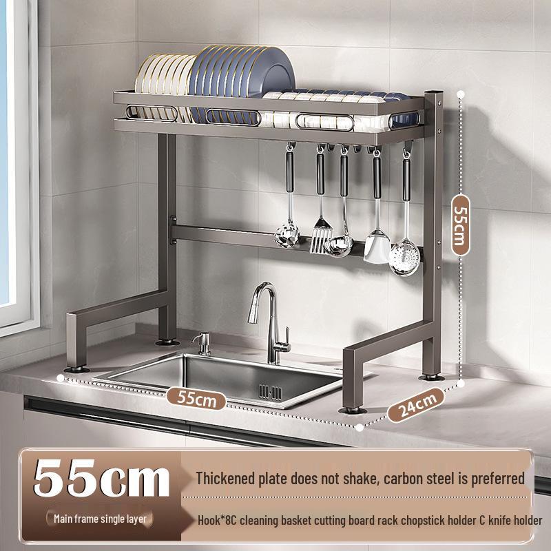 

Многофункциональная сушилка для посуды для хранения под кухонной раковиной и на столешнице