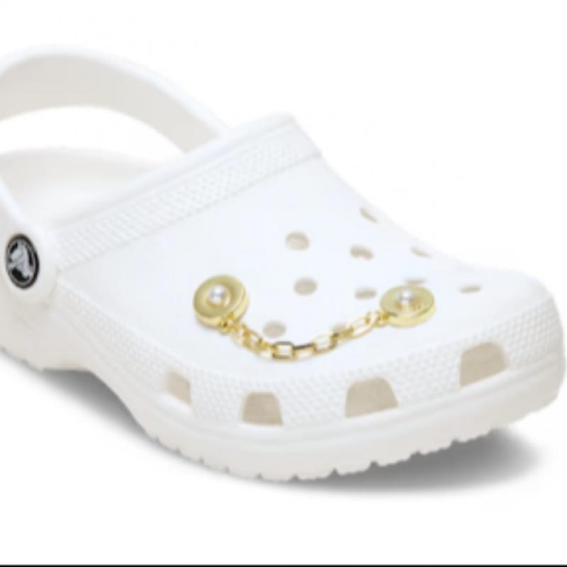Crocs Pearl Rivet Gold Chain 10017435