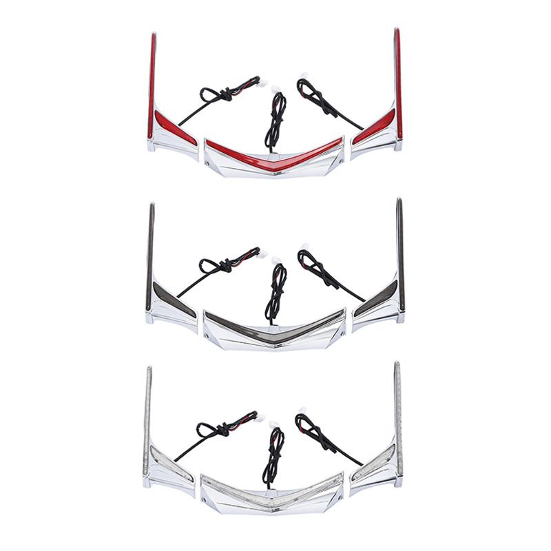 Motorcycle Rear Fender Tip Run Brake LED Light Strips For Honda Goldwing GL1800 2012-2017 F6B 2013-2017