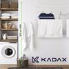 KADAX מתקן לייבוש כביסה תלוי תקרה לאמבטיה 6 מוטות חזק ויציב