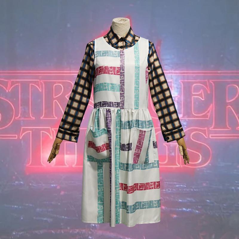 Sei der coolste Stranger Things Fan mit diesem Erwachsenen-Kostümset aus kariertem Hemd und Kleid
