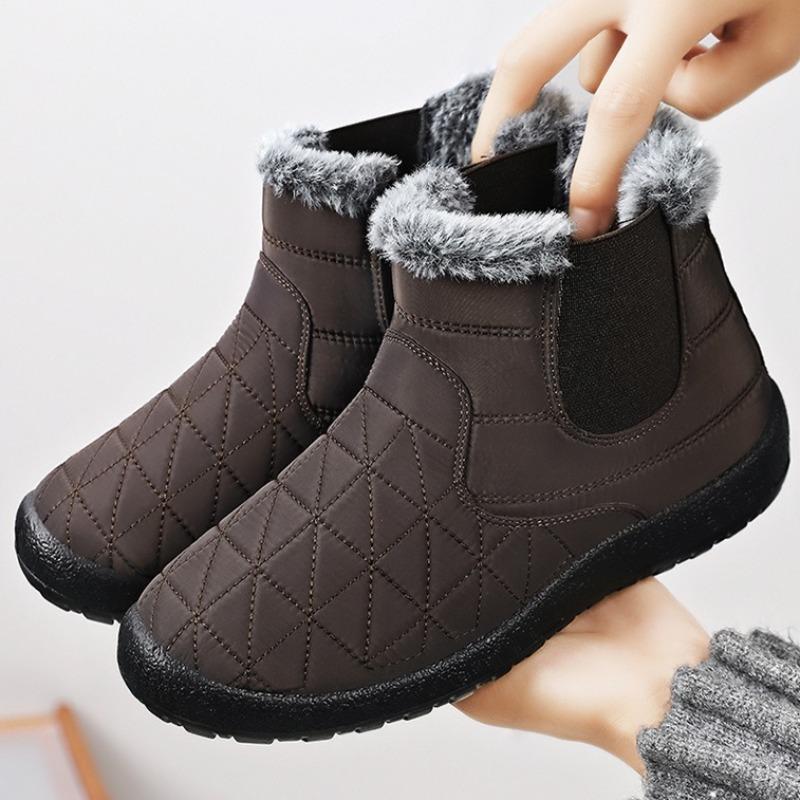 Winter Shoes for Women Outdoor Non Slip Snow Boot Fashion High-top Cotton Shoes Plush Warm Ankle Boots for Women Fur Winter Boot