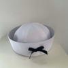 Dome Sailor Hat Flip Eaves Navy Cap Retro Bow Beret  Travel