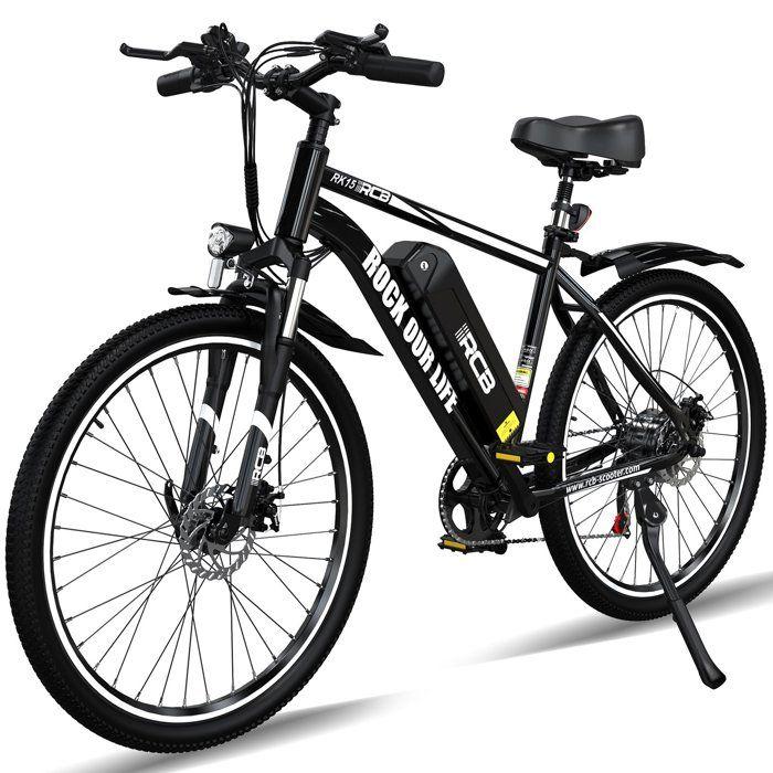 Elektrische fiets - RCB - RCB RK15 - 250W Motor - 36V 10,4Ah Batterij (50 km) - 26-inch wielen zwart