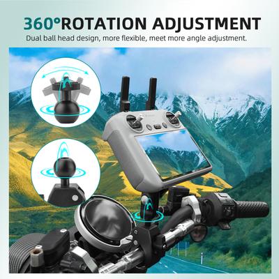 Bike Mount Adapter for Air 3/Action 2/Pocket 3 Remote Control Riding Bracket Bike Holder Base Remote Control Accessories