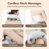 6D Cordless Electric Neck Massager Shiatsu Deep Tissue Kneading with Soothing Heat for Shoulder Leg Body Pain Relief