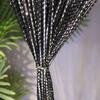Glitter String Curtain Sparkling Door Fringe Curtain Tinsel Backdrop Privacy Curtain Room Divider Curtain for Doors Closets Windows Walls Party Decor