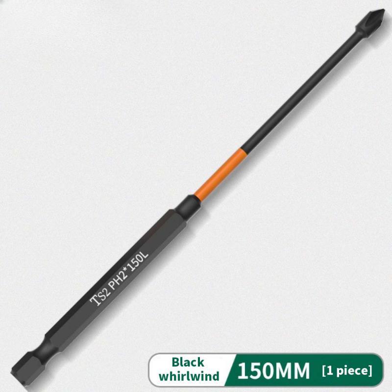 5 pezzi cacciavite a croce magnetico testa 25/50/65/70/90/150mm punte antiruggine 1/4 pollice punta esagonale per cacciavite elettrico