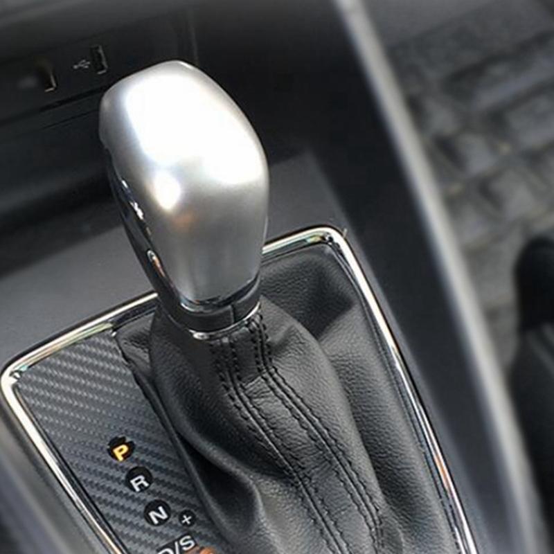 Car Speed Gear Shift Head Stickers Frame Cover Trim Fit For MG ZS 2018 - Matte / Carbon Fiber Look Interior Accessories