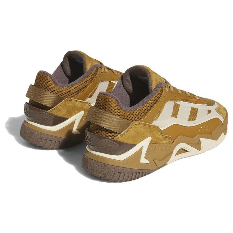 adidas Originals Niteball 2.0 Leather Suede Retro Sports Non-Slip Low-Top Lifestyle Casual Shoes Unisex Casual Shoes Brown Yellow FZ5800