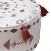 Handmade Unstuffed Pouf Cover Footstool for Bedroom Living Room Decoration