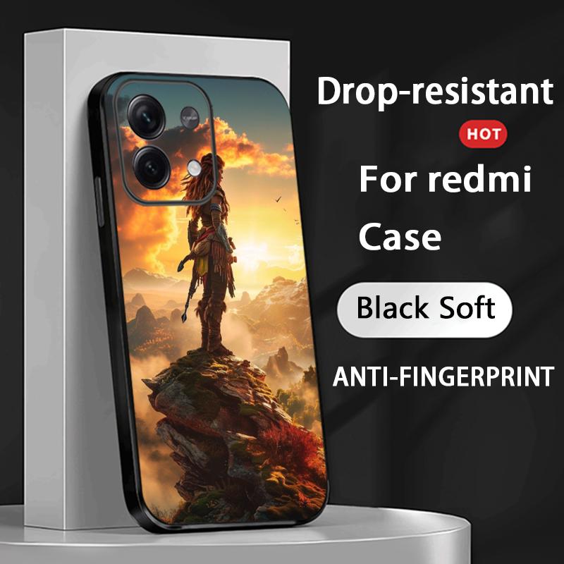 Game Horizon Zero fashion poster Phone Case For Redmi Note 14 13 12 11 Pro Plus S 5G 14C A3 Soft Black Phone Cover