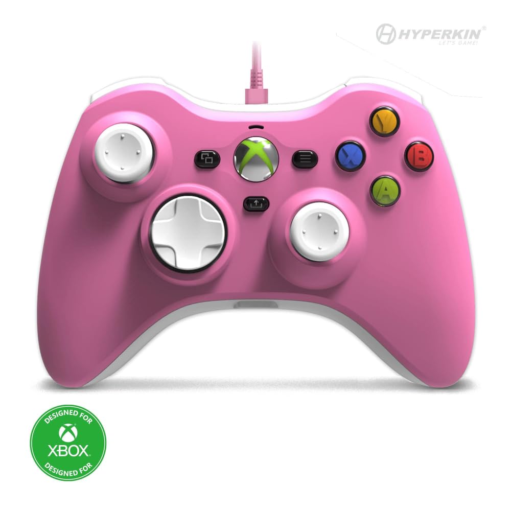 Xenon Wired for Xbox Series Licensed Controller, Pink, XS/Xbox One/PC (Windows 10/11) (Officially Product)