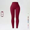 Ribbed High-Waist Seamless Yoga Pants - European/American Autumn/Winter Fitness Leggings