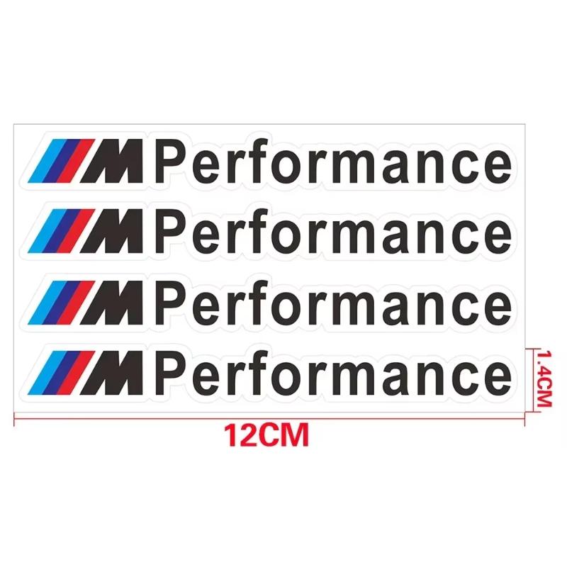 E60 New 4pcs M performance sticker car door handle sticker For bmw M Sticker X1 X3 X4 X5 X6 X7 e46 e90 f20 e60 e39 f10 Car acce