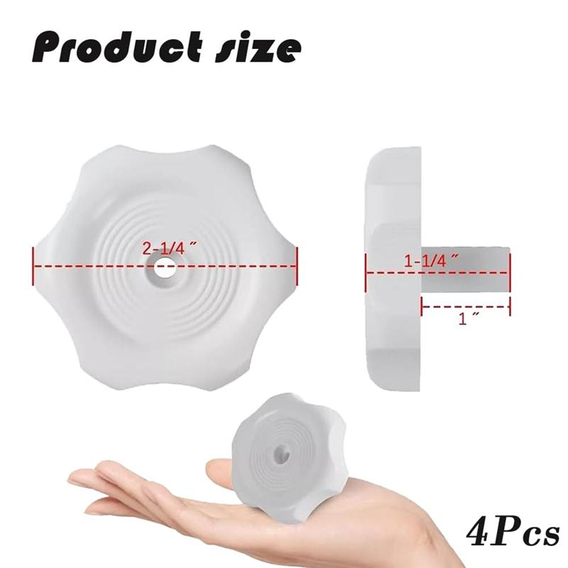 A95I-RV Window And Vent Knobs 2-1/4 Inch Diameter, Crank& Latch Replacement Parts Easy Operation