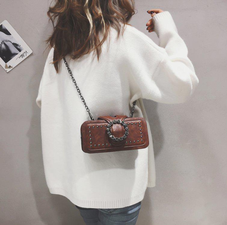 2025 Trendy Retro Chain Small Square Crossbody Shoulder Bag for Women