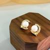 Niche Four-Star Pearl Earrings for Women Fashion High-end Design Earrings