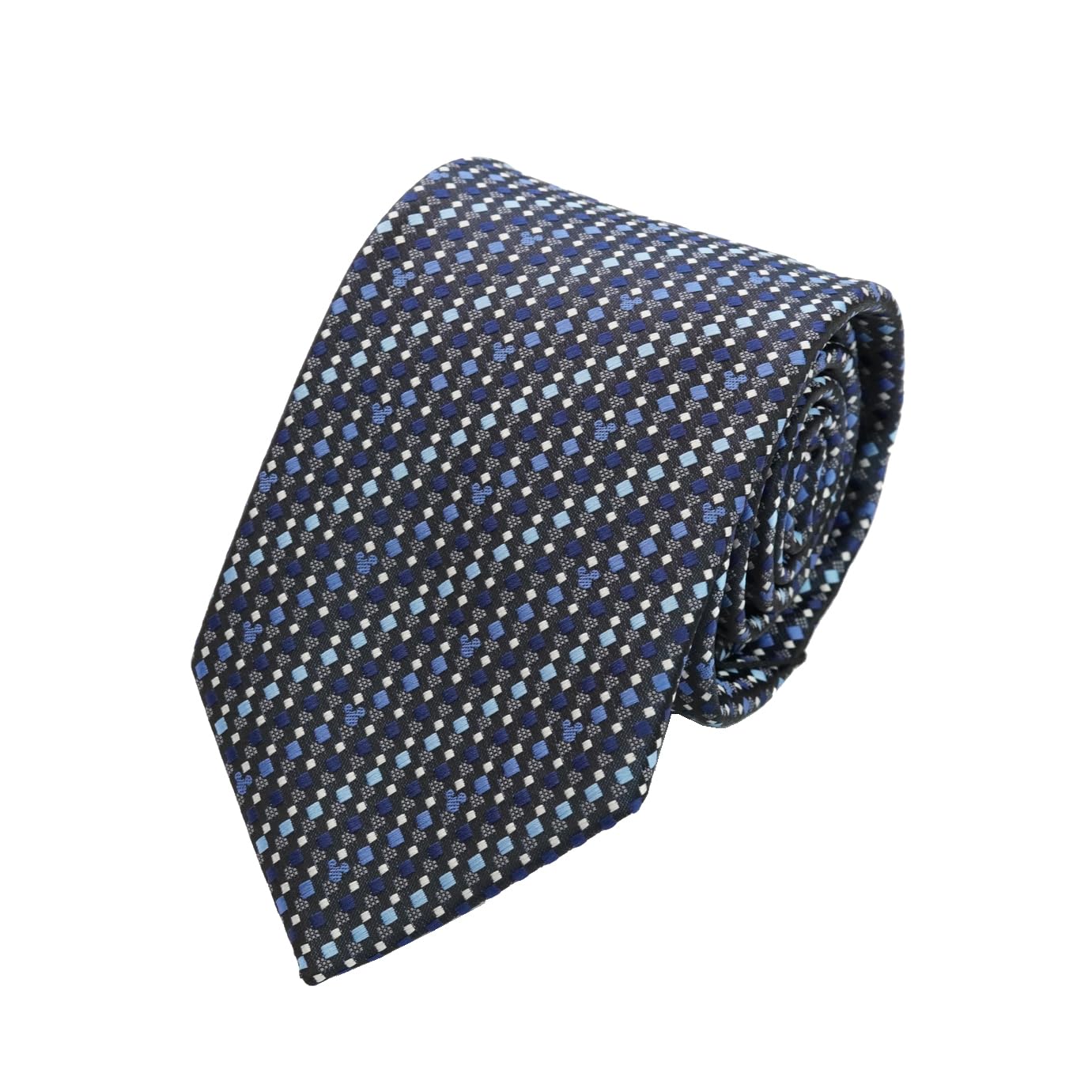 [Disney] Necktie (Three Circle Silhouette Micro Pattern) Necktie D50038 Navy