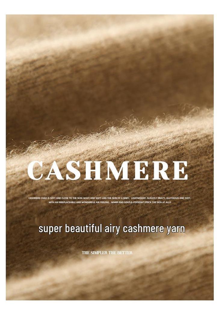 Women's Seamless Cashmere Slim-Fit Knitted Sweater - Half-High Collar Base Layer, 2025 Collection
