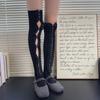 Hollow Out Spice Girls Leg Warmers Lace Thigh-high Socks New Lolita Stockings  JK