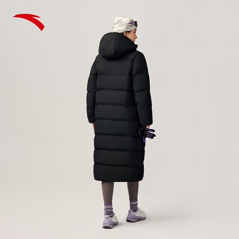Anta Women's Six-Degree Core Long Hooded Goose Down Coat