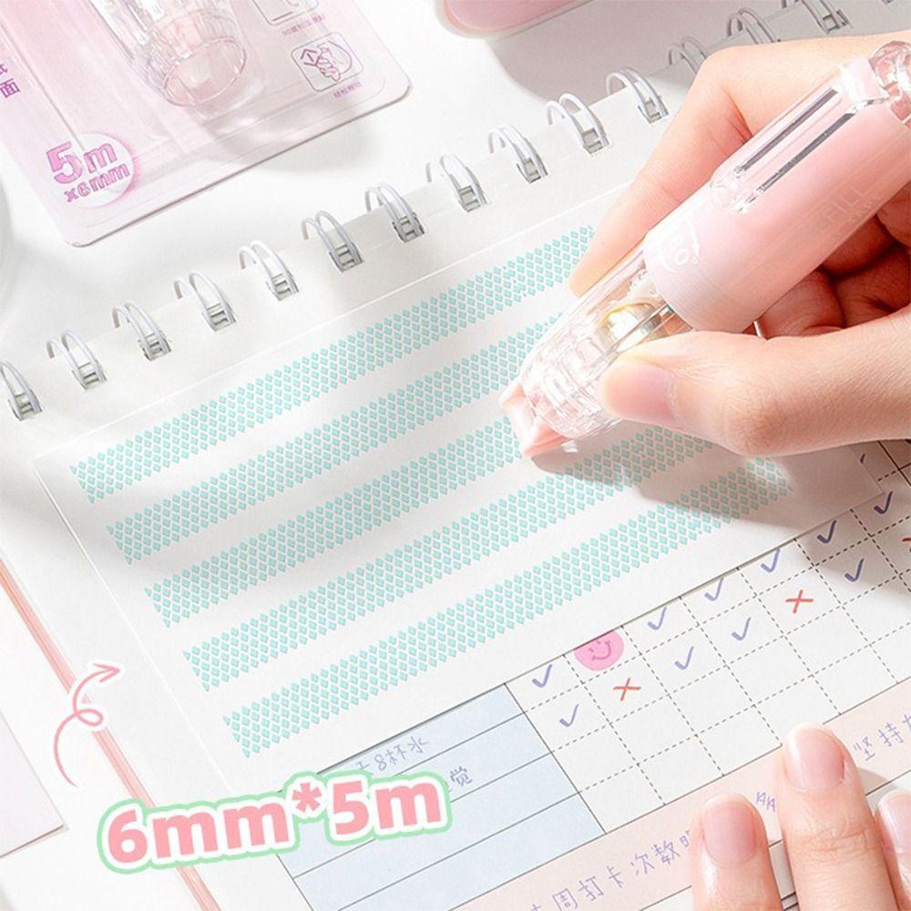DIY Scrapbooking Glue Tape Press Type Rolling Glue Tape Glue Tape Pen  Student Stationery